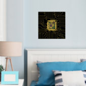 Druck auf dem Computer-Chip (In Situ (Schlafzimmer))