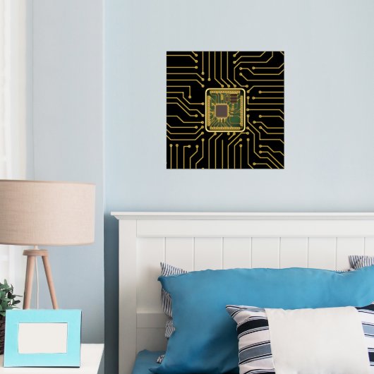 Druck auf dem Computer-Chip (In Situ (Schlafzimmer))