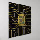 Druck auf dem Computer-Chip (Ablage )