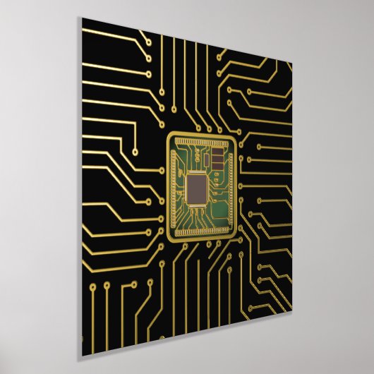 Druck auf dem Computer-Chip (Ablage )