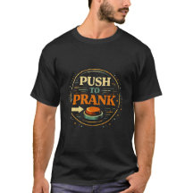 Drück auf den lustigen Knopf Retro T-Shirt