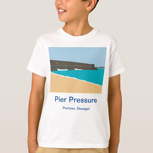 Druck auf den Pier Portnoo Donegal T-Shirt (Vorderseite)