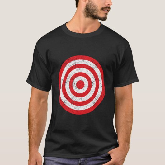 Druck auf den schwarzen Bullseye-Zielbullen Augenr T-Shirt (Vorderseite)