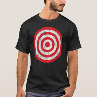 Druck auf der Rückseite Vintage Bullseye Ziel Bull T-Shirt