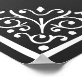 Druck auf der Tafel für Hochzeitszeichen der sozia Poster (Ecke)