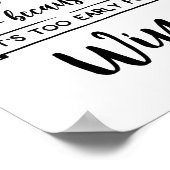 Druck auf die Kaffeestation Poster (Ecke)