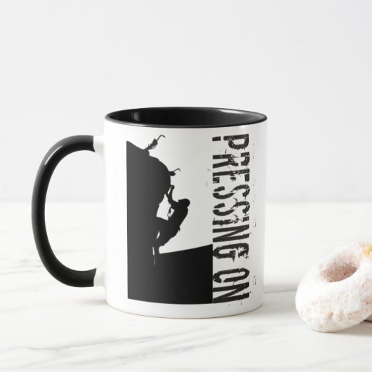 Druck auf die Philippinen 3:14 Rock Climber-Tasse Tasse (Mit Donut)
