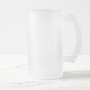 Druck auf einer BIER-TASSE - addieren Sie pics und Mattglas Bierglas