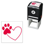 Druck auf Herz-Selbst-Tinte Briefmarke Permastempel (Beispiel)