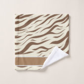 Druck auf Tiere in Afrika, Zebra Afrika Badhandtuch Set (Waschlappen)