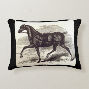 Druck aus dem 19. Jahrhundert Ein englisches Roads Dekokissen