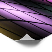 Druck aus festgeklemmtem Glas Poster (Ecke)