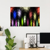 Druck aus festgeklemmtem Glas Poster (Heimbüro)