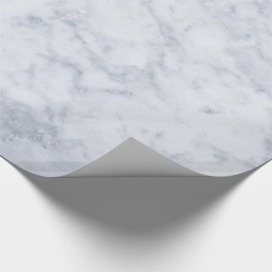 Druck aus weißem und grauem Marmorstein Geschenkpapier (Ecke)