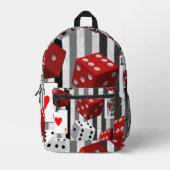 Druck Ausschneiden der Beutel Würfel Ace Bedruckter Rucksack (Vorderseite)