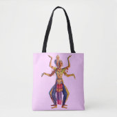 Druck balinesischer Tänzer Tasche (Vorderseite)