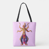 Druck balinesischer Tänzer Tasche (Rückseite)