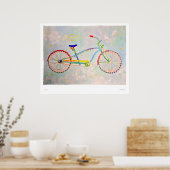 Druck Cruiser Fahrrad Poster (Küche)