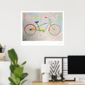 Druck Cruiser Fahrrad Poster (Heimbüro)
