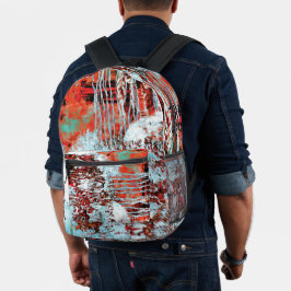 Druck-Cut-Näh-Tasche – Corrosion Pulse Bedruckter Rucksack
