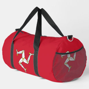 Druck-Cut-Näh-Tasche mit der Flagge der Isle of Ma Duffle Bag