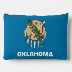 Druck-Cut-Näh-Tasche mit der Flagge von Oklahoma, Zubehörtasche