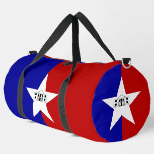 Druck-Cut-Näh-Tasche mit der Flagge von San Antoni Duffle Bag