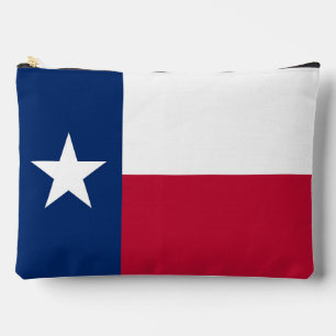 Druck-Cut-Näh-Tasche mit der Flagge von Texas, USA Zubehörtasche