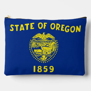Druck-Cut-Näh-Tasche mit Flagge von Oregon, USA Zubehörtasche