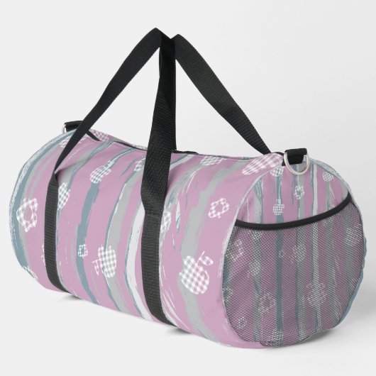 Druck-Cut-Sew-Tasche – Gingham Orchard Duffle Bag (Rechte Ecke)