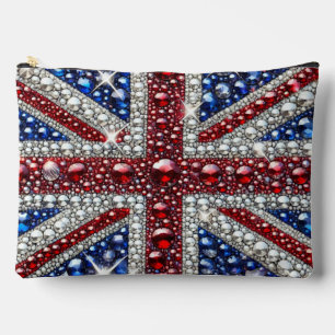 Druck-Cut-Sew-Tasche mit den Farben der UK-Flagge Zubehörtasche