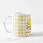Drück den Tag Citrus Gingham Mahjong Kaffeetasse (Links)