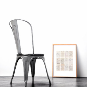 Druck der Bibliotheksausleihkarte der alten Freund Poster