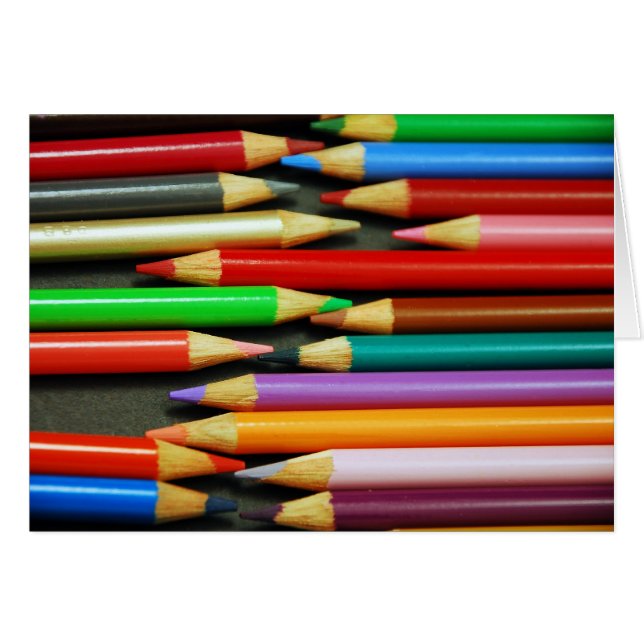 Druck der bunten Bleistifte (Vorderseite (Horizontal))