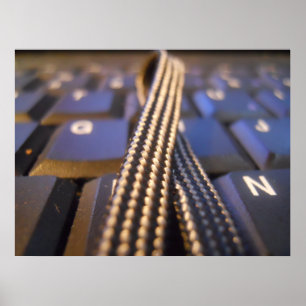 Druck der Computertastatur Poster