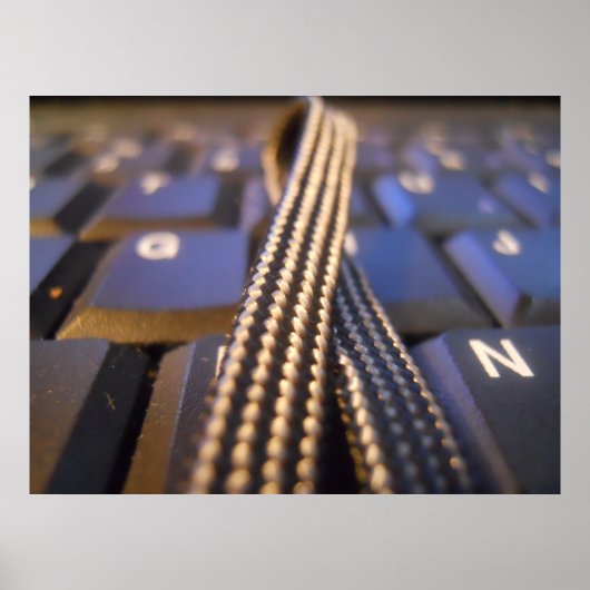 Druck der Computertastatur Poster (Vorne)