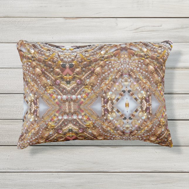 Druck der Erdtöne Kissen Für Draußen (Vorderseite)