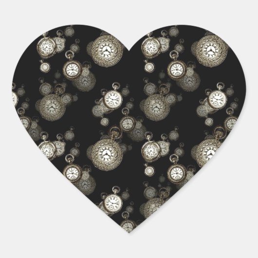 Druck der Gesichter - gemustertes Zubehör aus Stea Herz-Aufkleber (Vorderseite)