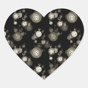 Druck der Gesichter - gemustertes Zubehör aus Stea Herz-Aufkleber