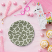 Druck der grünen Kuh Pappteller (Party)