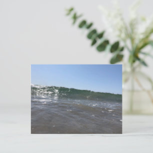 Druck der Meereswelle Friedliche Strand-Naturkun Postkarte
