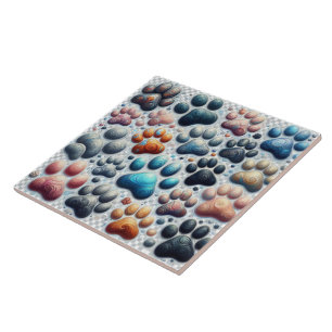 Druck der Pfanne mit elektrischer Färbung Fliese