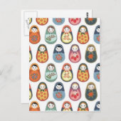 Druck der Puppe Postkarte (Vorne/Hinten)