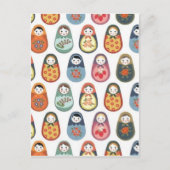 Druck der Puppe Postkarte (Vorderseite)