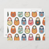 Druck der Puppe Postkarte (Vorne/Hinten)