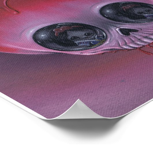 Druck der schlafenden Todeskunst Poster (Ecke)