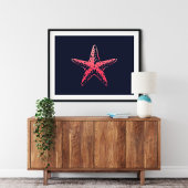 Druck der Star Fish Sea Kreatur | Star Fish Print Poster