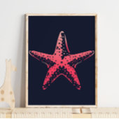Druck der Star Fish Sea Kreatur | Star Fish Print Poster