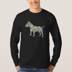 Druck der Taste Pearly Kimg und Queen Bull Terrier T-Shirt