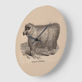 Druck des 19. Jahrhundertseinjährige Cotswold Große Wanduhr (Winkel)